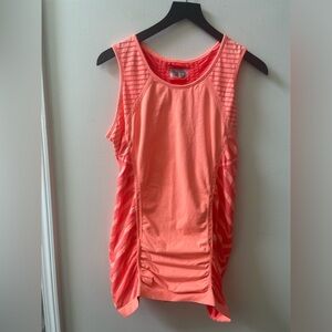 Athleta Fastest Track muscle tank, orange stripe, size XL